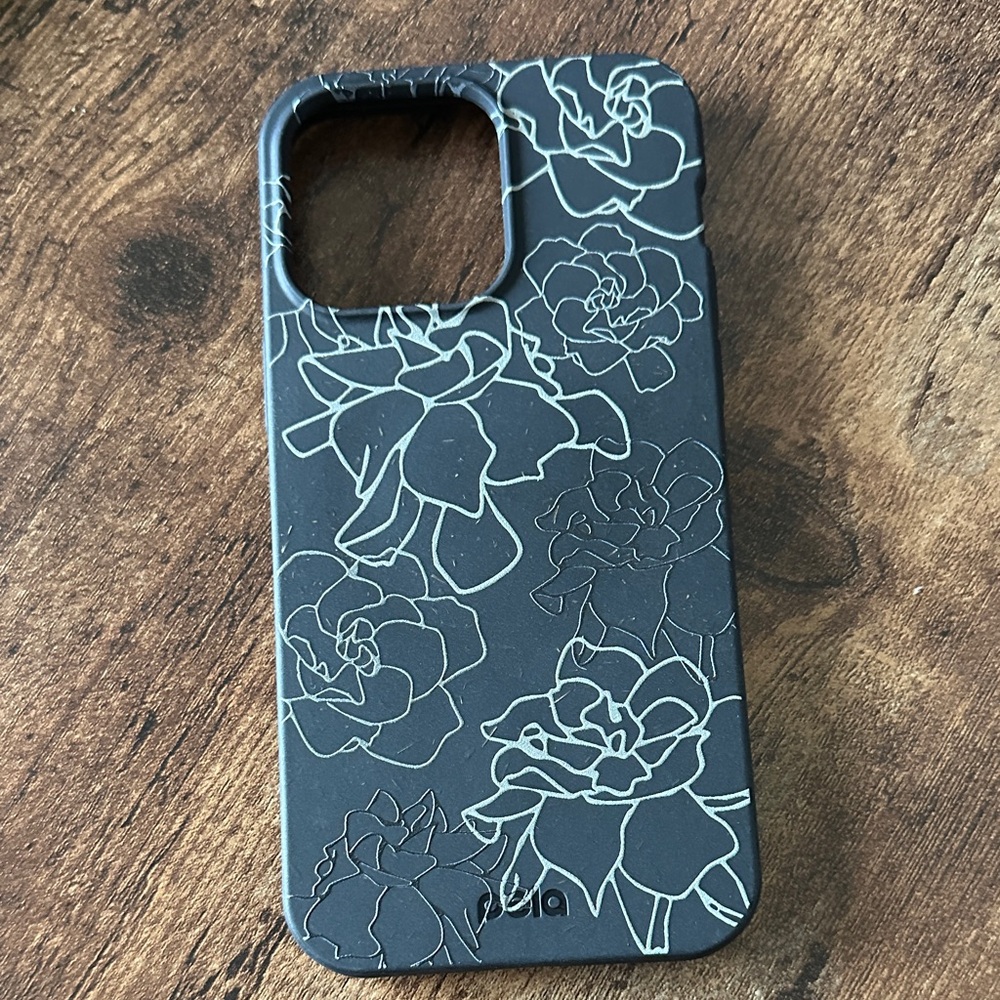 PELA Bella Floral Black I Phone 14 Pro Max Case